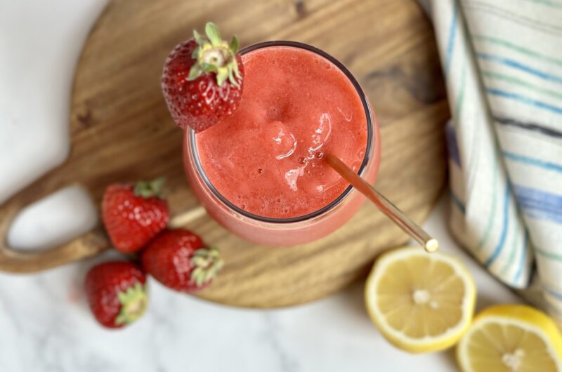 Frozen Strawberry Lemonade: A Low-Calorie, Healthy and Delicious Treat