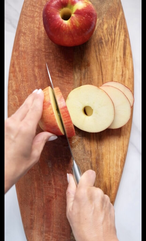 Chocolate Apple Rings - Raquel's Plate