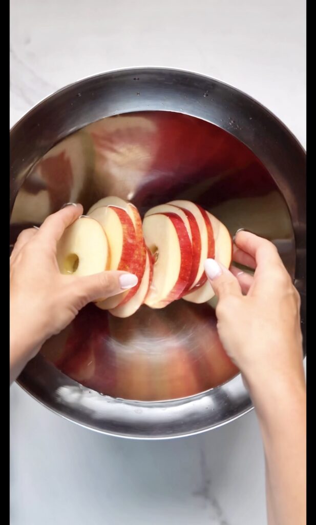 Chocolate Apple Rings - Raquel's Plate