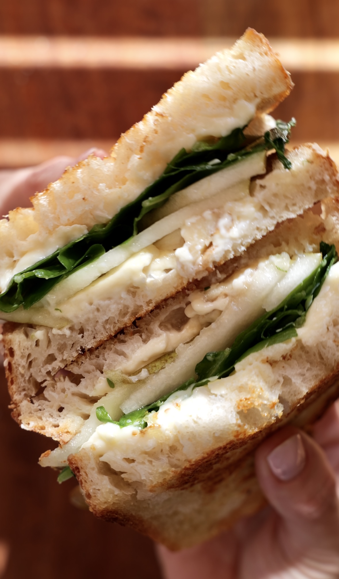 Brie-Pear Sandwich